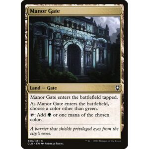 Commander Legends: Battle for Baldur's Gate - 356 - Manor Gate - Common - C - Foil