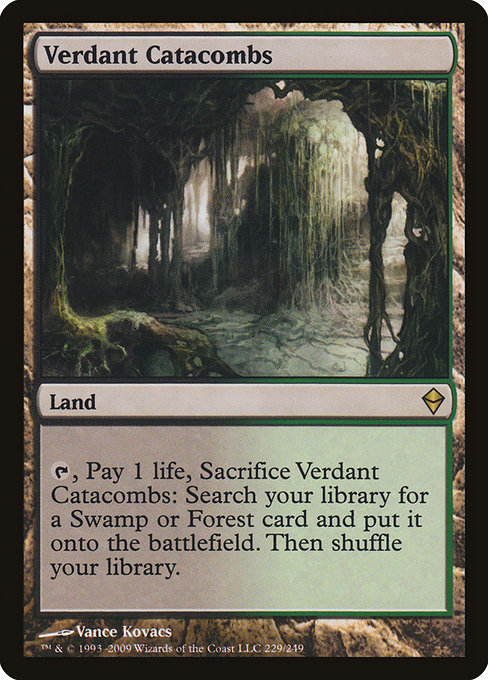 Zendikar - 229 - Verdant Catacombs - Rare - C - Non-foil