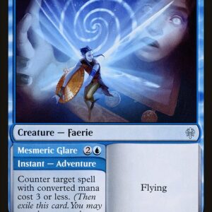 Throne of Eldraine - 49 - Hypnotic Sprite // Mesmeric Glare - Uncommon - U - Non-foil