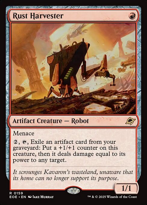 Edge of Eternities - 159 - Rust Harvester - Rare - R - Foil