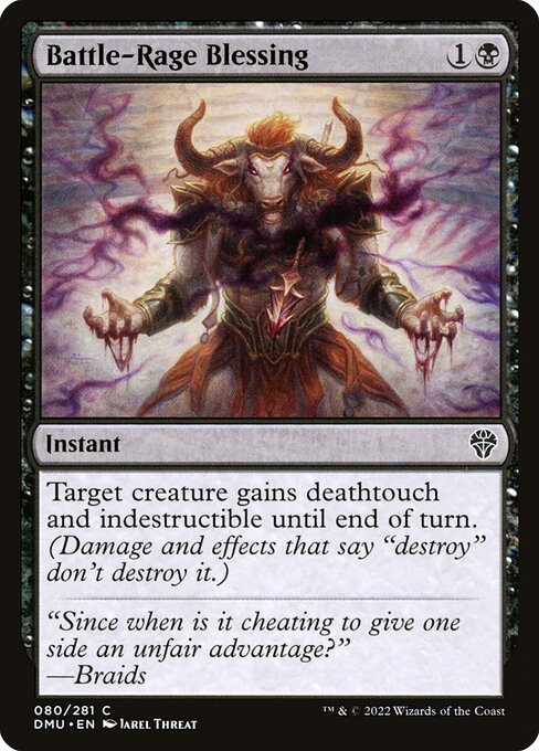 Dominaria United - 80 - Battle-Rage Blessing - Common - B - Non-foil
