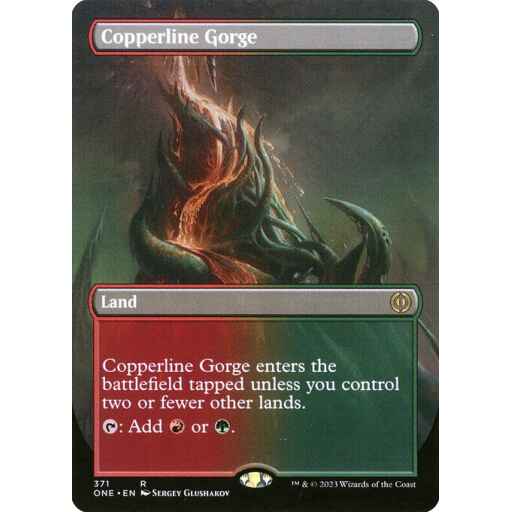 Phyrexia: All Will Be One - 371 - Copperline Gorge - Rare - C - Non-foil