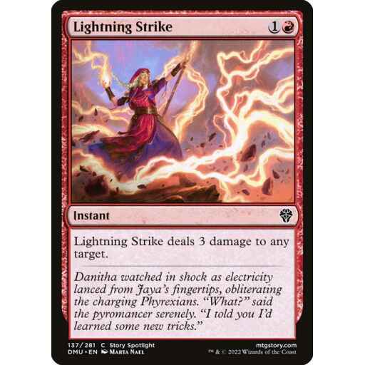 Dominaria United - 137 - Lightning Strike - Common - R - Foil