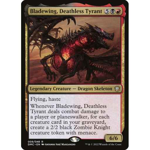Dominaria United Commander - 9 - Bladewing, Deathless Tyrant - Rare - BR - Non-foil