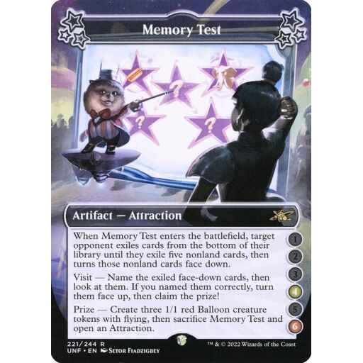 Unfinity - 221a - Memory Test - Rare - C - Non-foil