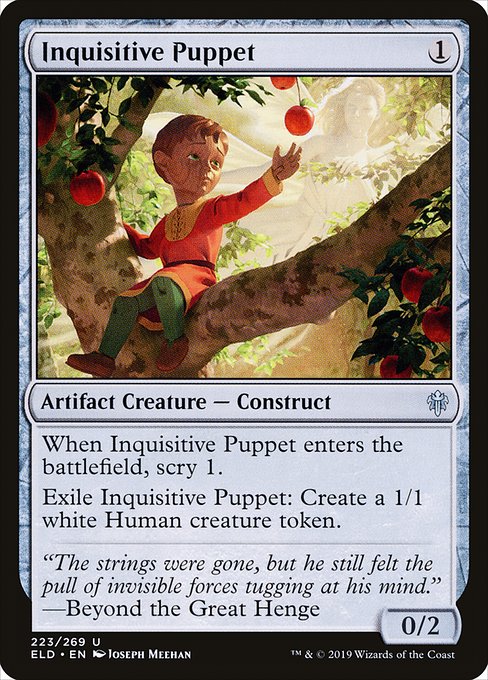 Throne of Eldraine - 223 - Inquisitive Puppet - Uncommon - C - Non-foil