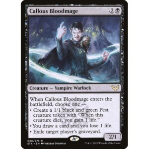 Strixhaven: School of Mages - 66 - Callous Bloodmage - Rare - B - Non-foil