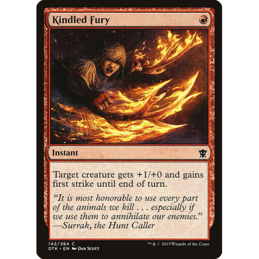 Dragons of Tarkir - 142 - Kindled Fury - Common - R - Foil