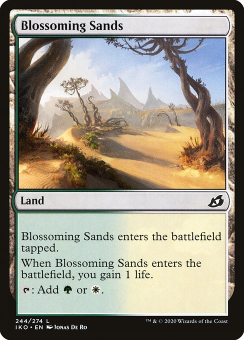 Ikoria: Lair of Behemoths - 244 - Blossoming Sands - Common - C - Non-foil (Front)