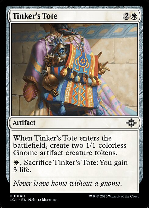The Lost Caverns of Ixalan - 40 - Tinker's Tote - Common - W - Non-foil (Front)