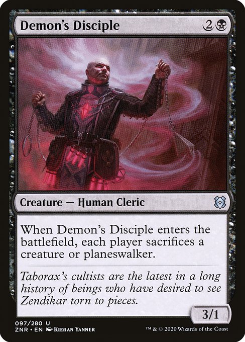Zendikar Rising - 97 - Demon's Disciple - Uncommon - B - Non-foil