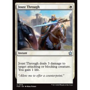Foundations - 19 - Joust Through - Uncommon - W - Foil