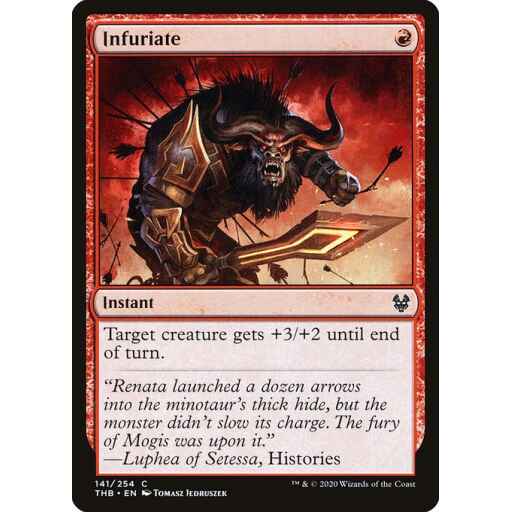 Theros Beyond Death - 141 - Infuriate - Common - R - Non-foil