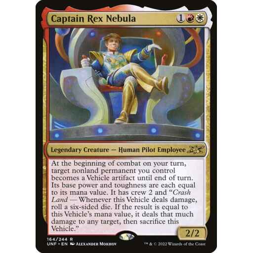 Unfinity - 164 - Captain Rex Nebula - Rare - WR - Non-foil