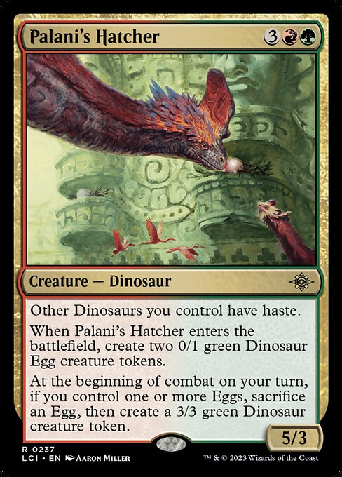 The Lost Caverns of Ixalan - 237 - Palani's Hatcher - Rare - RG - Foil (Front)