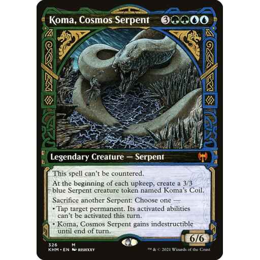 Kaldheim - 326 - Koma, Cosmos Serpent - Mythic - UG - Foil