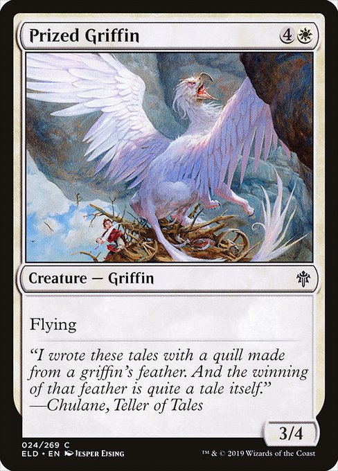 Throne of Eldraine - 24 - Prized Griffin - Common - W - Non-foil