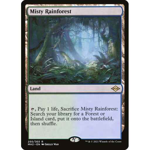 Modern Horizons 2 - 250 - Misty Rainforest - Rare - C - Foil