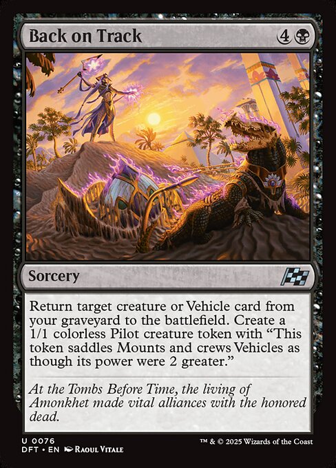 Aetherdrift - 76 - Back on Track - Uncommon - B - Non-foil