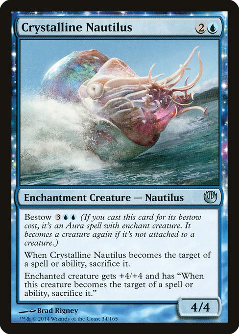 Journey into Nyx - 34 - Crystalline Nautilus - Uncommon - U - Non-foil (Front)