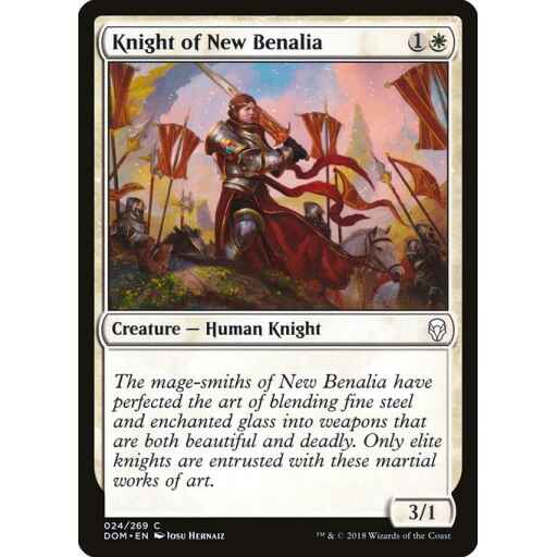 Dominaria - 24 - Knight of New Benalia - Common - W - Foil