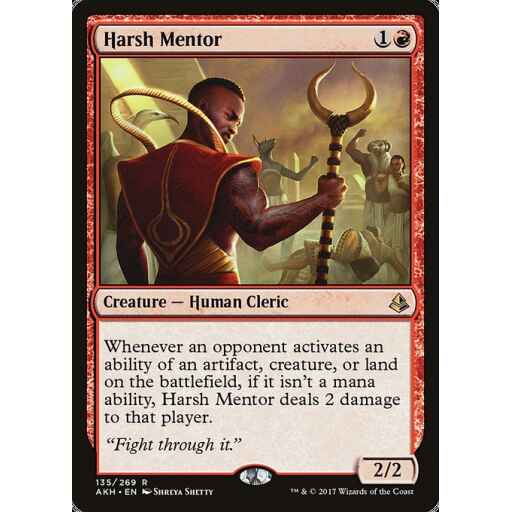 Amonkhet - 135 - Harsh Mentor - Rare - R - Foil