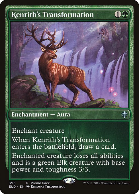Throne of Eldraine - 395 - Kenrith's Transformation - Uncommon - G - Foil