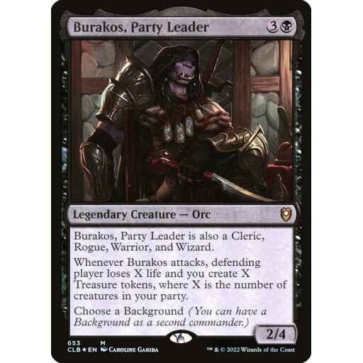 Commander Legends: Battle for Baldur's Gate - 653 - Burakos, Party Leader - Mythic - B - Foil
