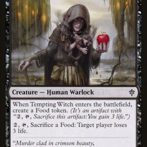 Throne of Eldraine - 108 - Tempting Witch - Common - B - Foil