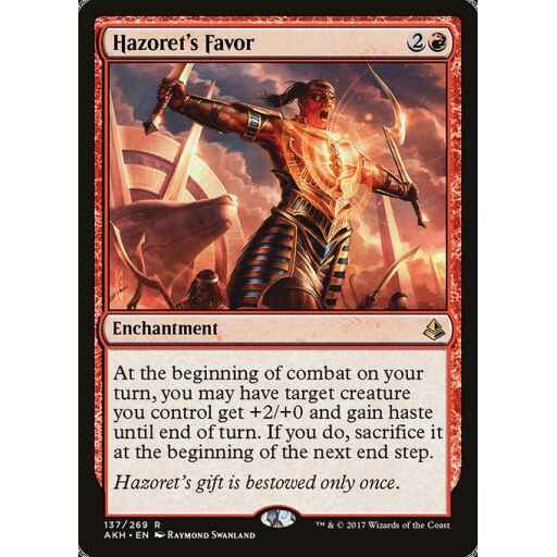 Amonkhet - 137 - Hazoret's Favor - Rare - R - Non-foil