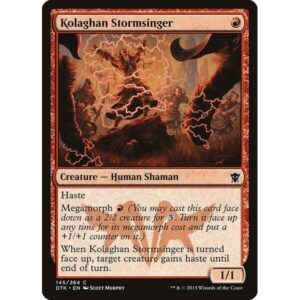 Dragons of Tarkir - 145 - Kolaghan Stormsinger - Common - R - Foil