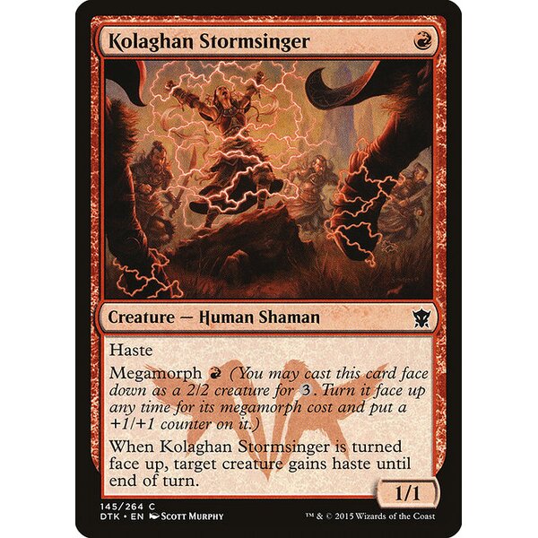 Dragons of Tarkir - 145 - Kolaghan Stormsinger - Common - R - Foil