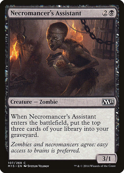 Magic 2015 - 107 - Necromancer's Assistant - Common - B - Non-foil