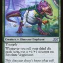 Unfinity - 153 - Resolute Veggiesaur - Uncommon - G - Foil