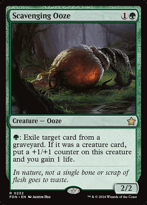 Foundations - 232 - Scavenging Ooze - Rare - G - Foil