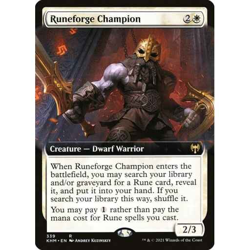 Kaldheim - 339 - Runeforge Champion - Rare - W - Non-foil