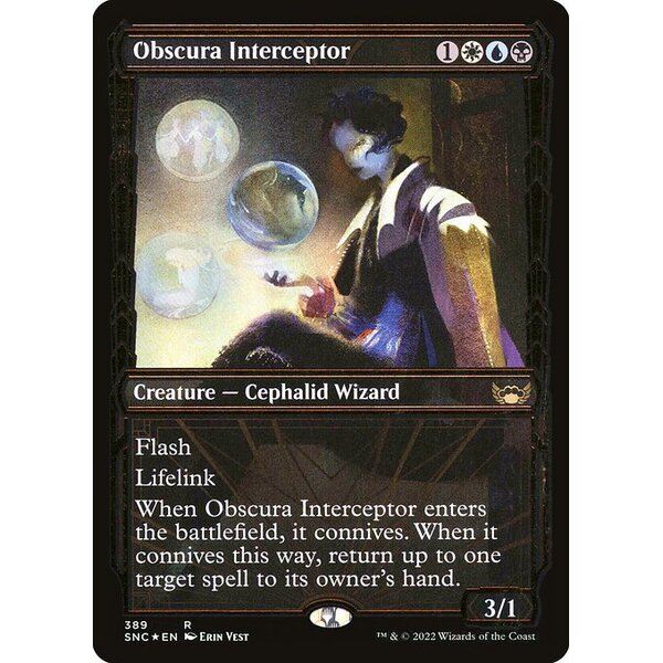 Streets of New Capenna - 389 - Obscura Interceptor - Rare - Multi - Foil