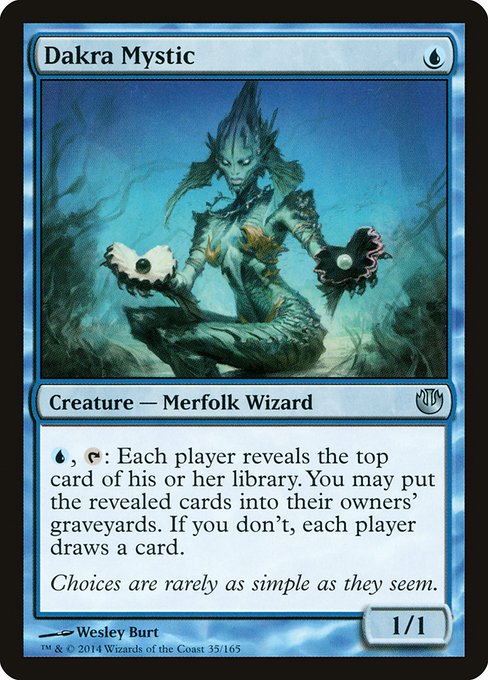 Journey into Nyx - 35 - Dakra Mystic - Uncommon - U - Non-foil (Front)