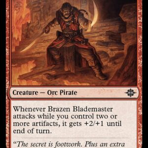 The Lost Caverns of Ixalan - 136 - Brazen Blademaster - Common - R - Non-foil (Front)