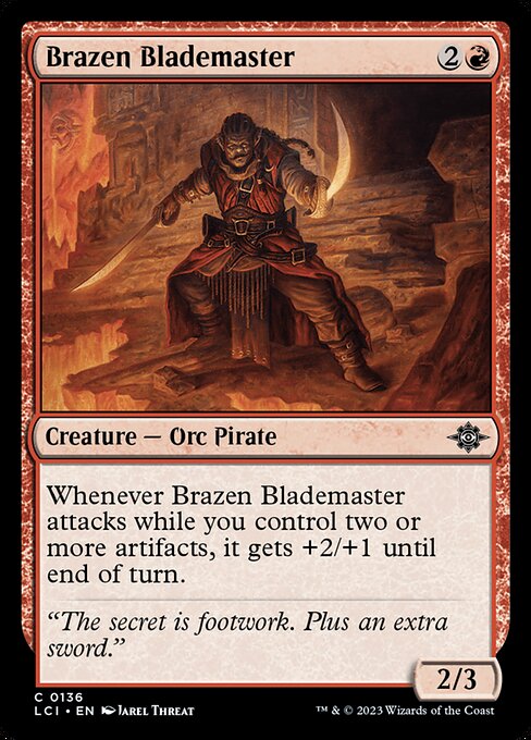 The Lost Caverns of Ixalan - 136 - Brazen Blademaster - Common - R - Non-foil (Front)