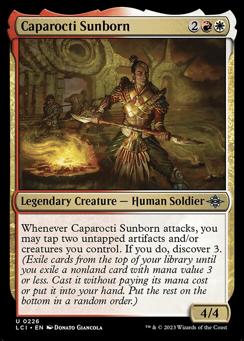 The Lost Caverns of Ixalan - 226 - Caparocti Sunborn - Uncommon - WR - Non-foil (Front)
