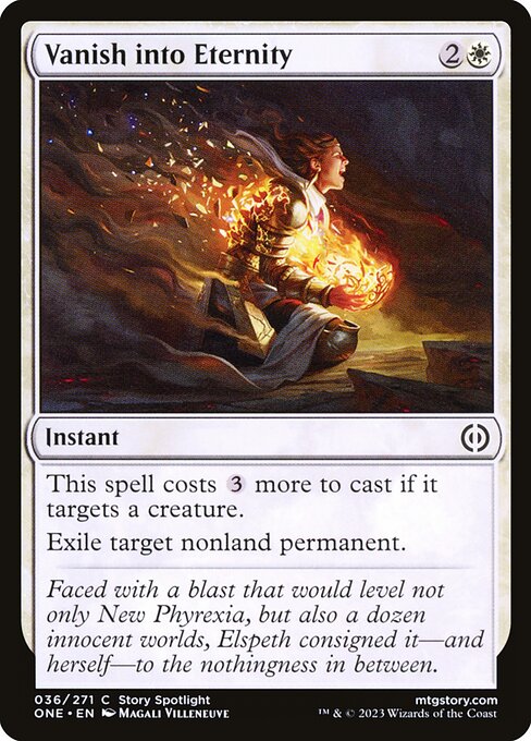 Phyrexia: All Will Be One - 36 - Vanish into Eternity - Common - W - Non-foil