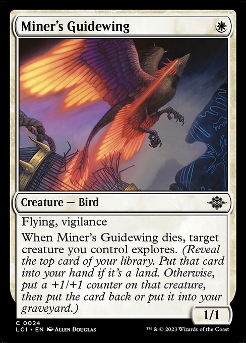 The Lost Caverns of Ixalan - 24 - Miner's Guidewing - Common - W - Non-foil (Front)
