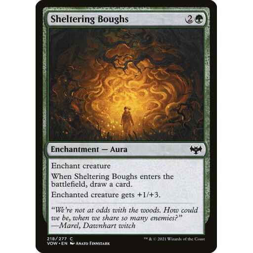 Innistrad: Crimson Vow - 218 - Sheltering Boughs - Common - G - Foil