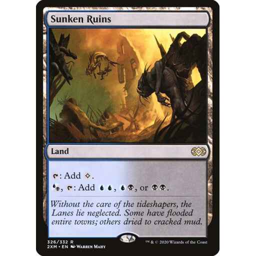 Double Masters - 326 - Sunken Ruins - Rare - C - Foil