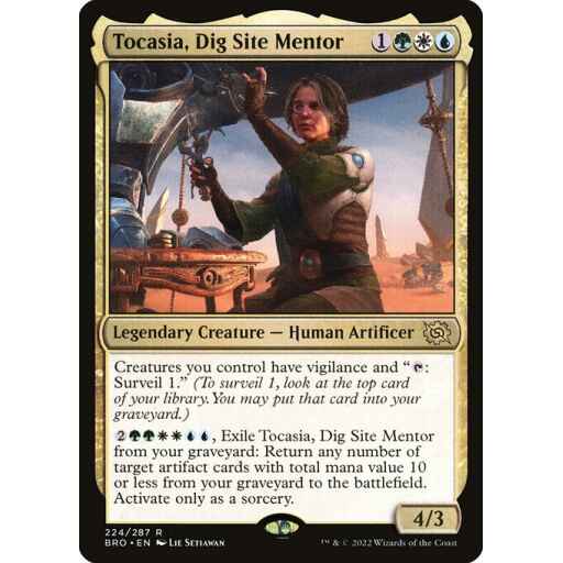 The Brothers' War - 224 - Tocasia, Dig Site Mentor - Rare - Multi - Foil