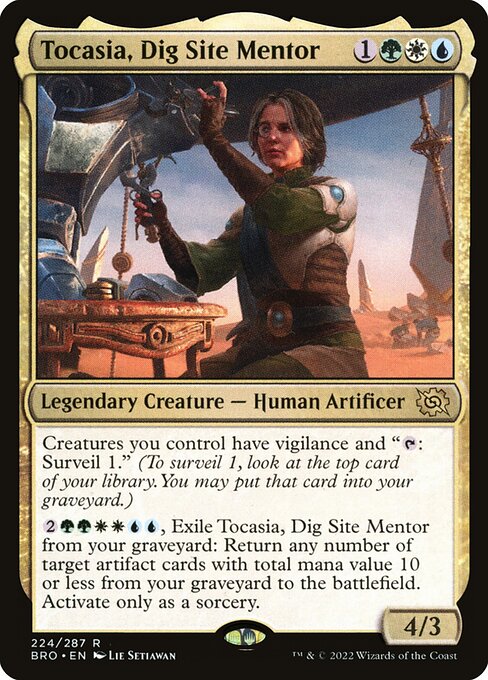 The Brothers' War - 224 - Tocasia, Dig Site Mentor - Rare - Multi - Non-foil
