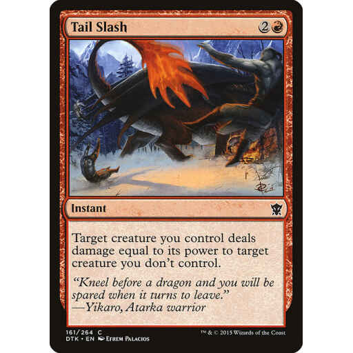 Dragons of Tarkir - 161 - Tail Slash - Common - R - Foil