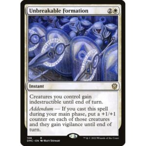 Dominaria United Commander - 106 - Unbreakable Formation - Rare - W - Non-foil