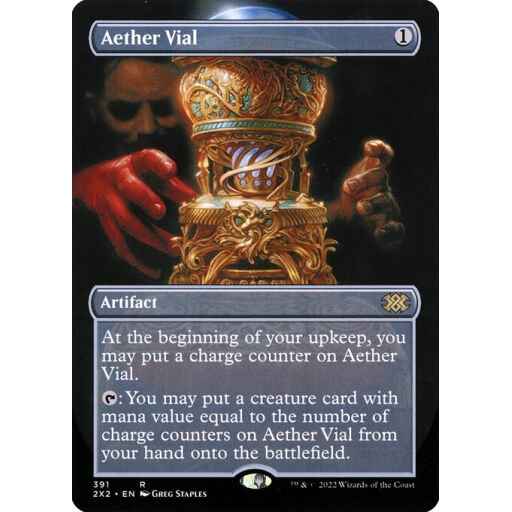 Double Masters 2022 - 391 - Aether Vial - Rare - C - Foil
